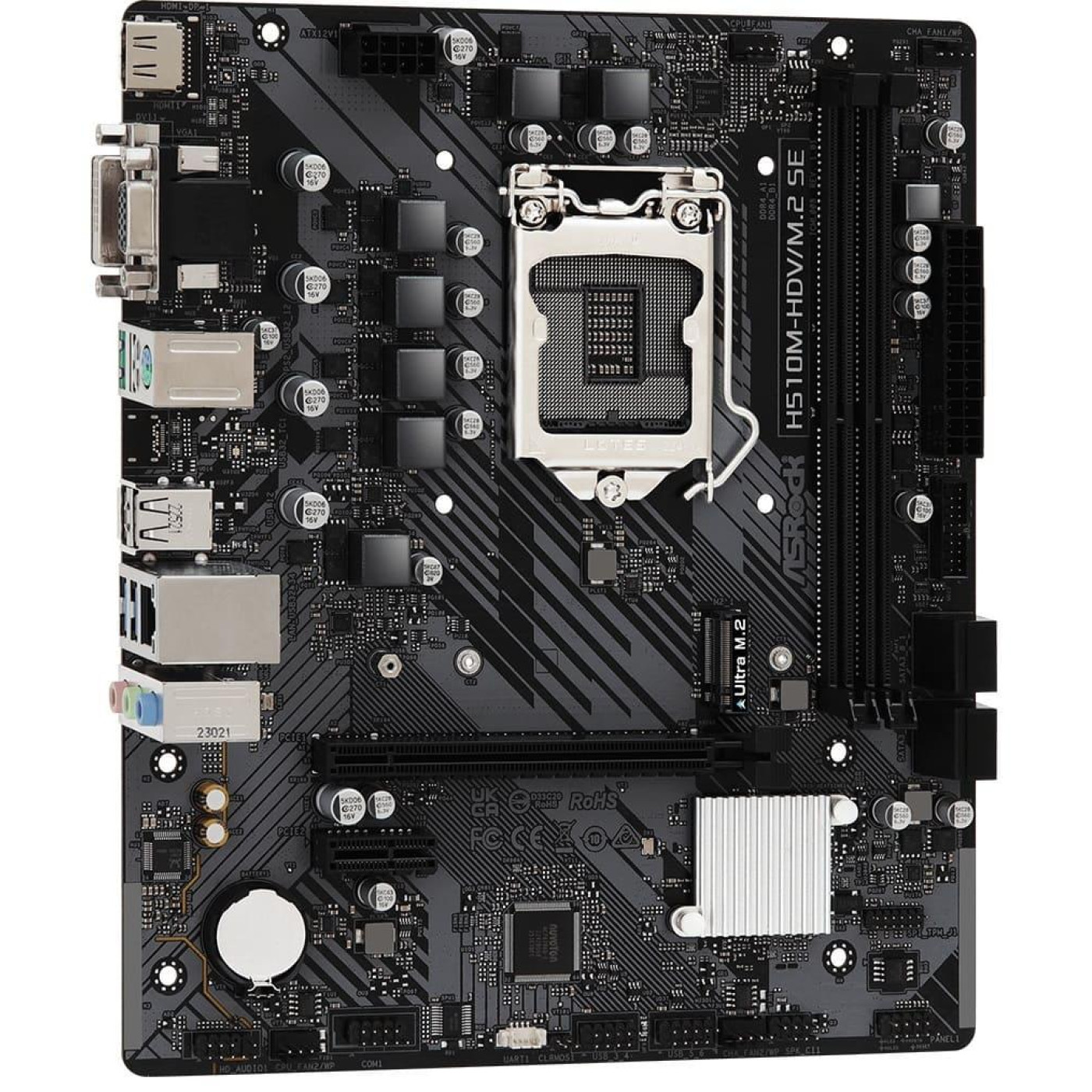 Материнська плата AsRock H510M-HDV/M.2 SE (H510M-HDV/M.2 SE) (Socket 1200, Intel H510, Micro-ATX)