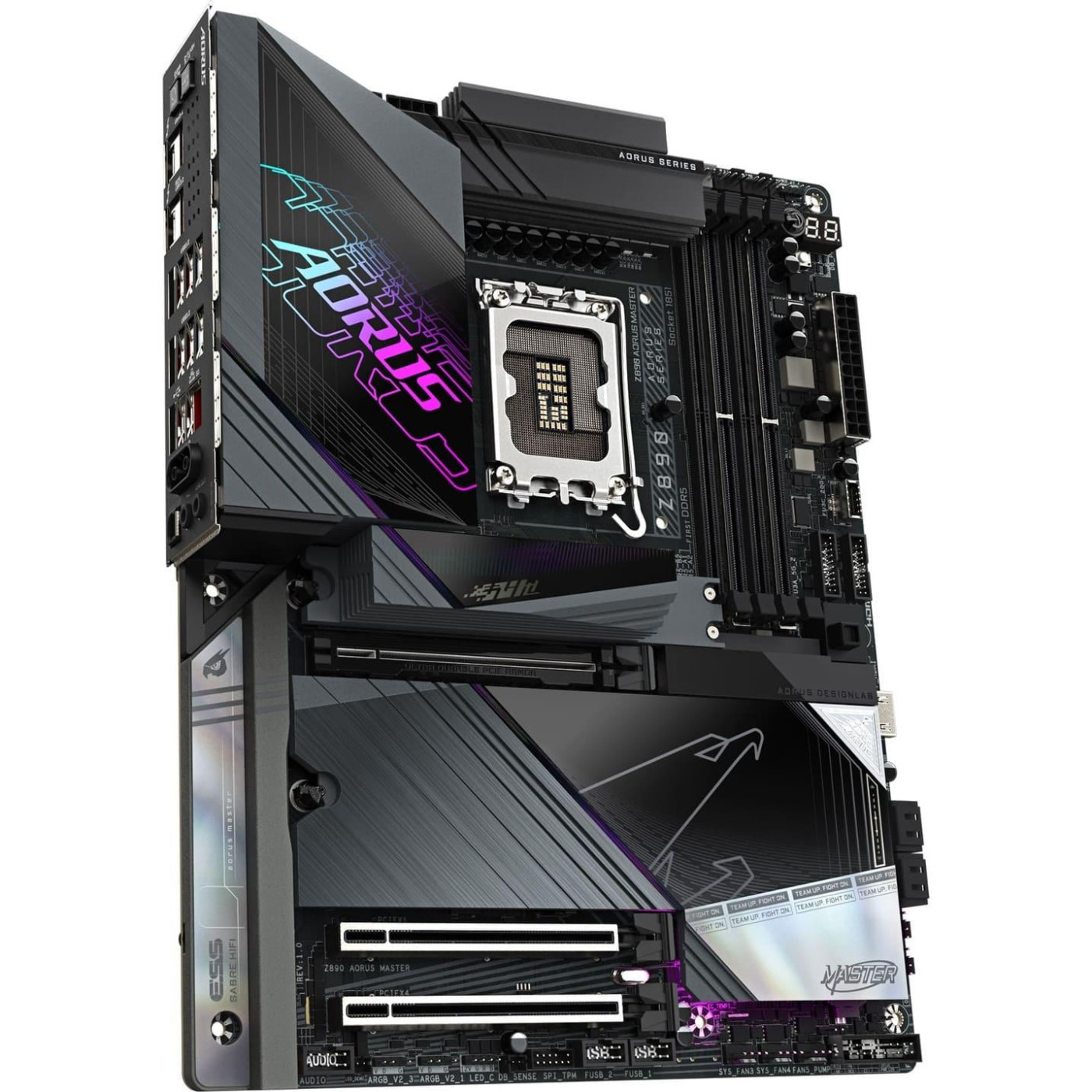 Материнська плата Gigabyte Z890 AORUS MASTER (Z890 AORUS MASTER) (Socket 1851, Intel Z890, ATX)