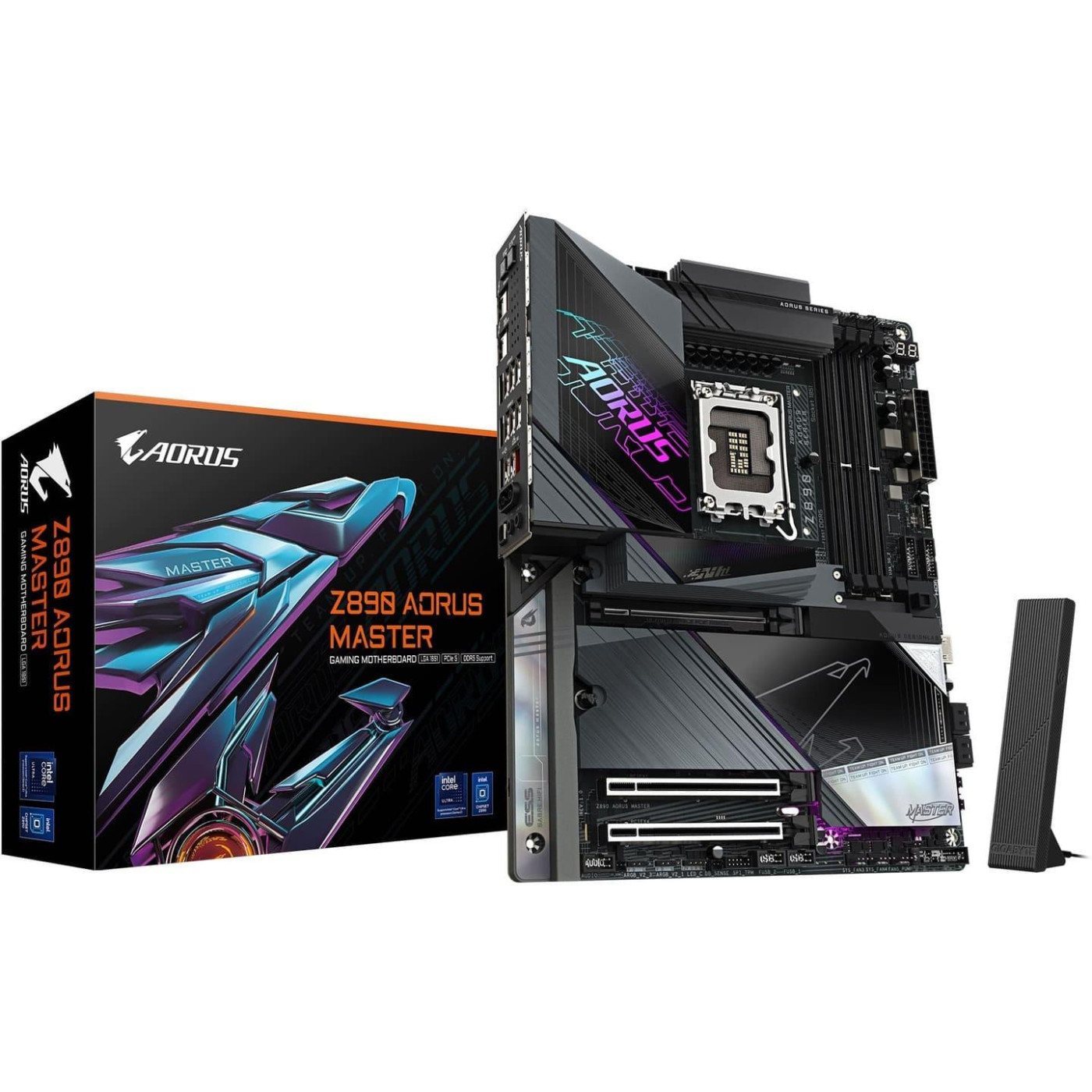 Материнська плата Gigabyte Z890 AORUS MASTER (Z890 AORUS MASTER) (Socket 1851, Intel Z890, ATX)