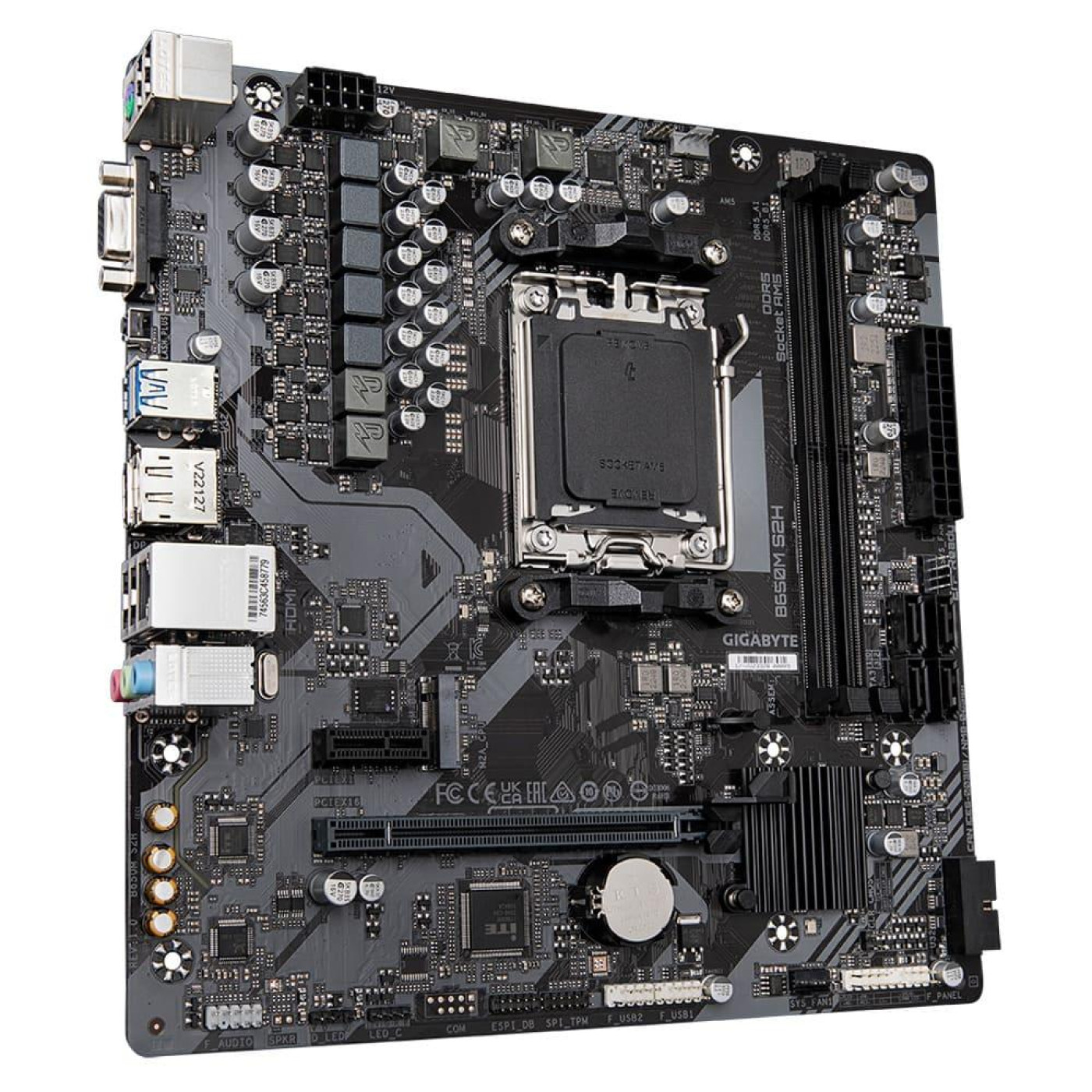 Материнська плата Gigabyte B650M S2H (B650M S2H) (Socket AM5, AMD B650, Micro-ATX)