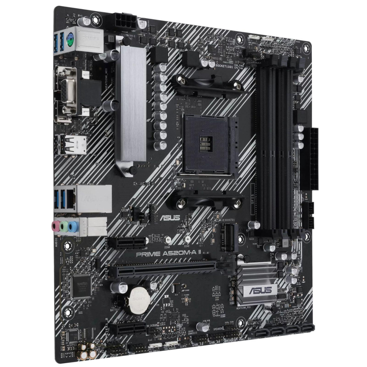 Материнська плата ASUS PRIME A520M-A II/CSM (PRIME A520M-A II/CSM) (Socket AM4, AMD A520, Micro-ATX)
