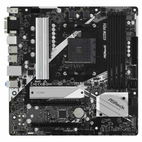Материнська плата AsRock A520M Pro4 (A520M Pro4) (Socket AM4, AMD A520, Micro-ATX)