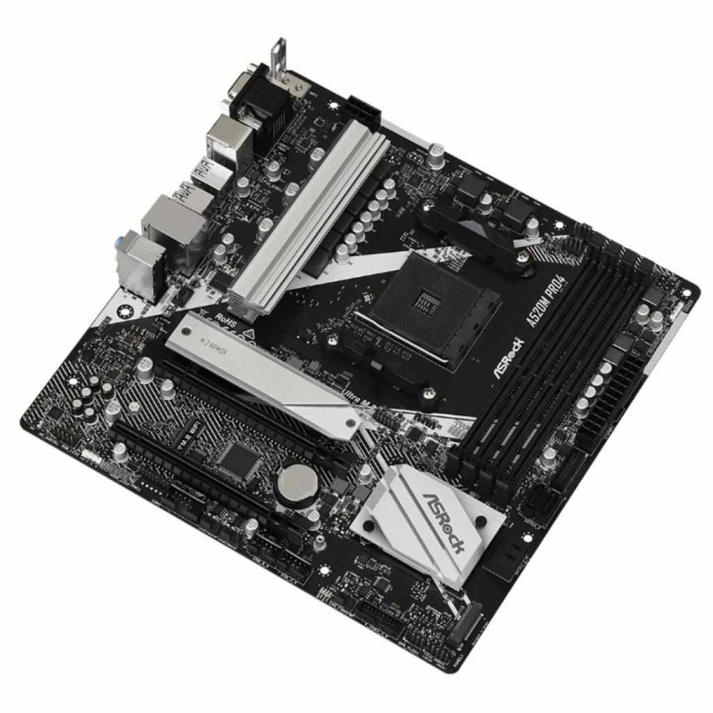 Материнська плата AsRock A520M Pro4 (A520M Pro4) (Socket AM4, AMD A520, Micro-ATX)