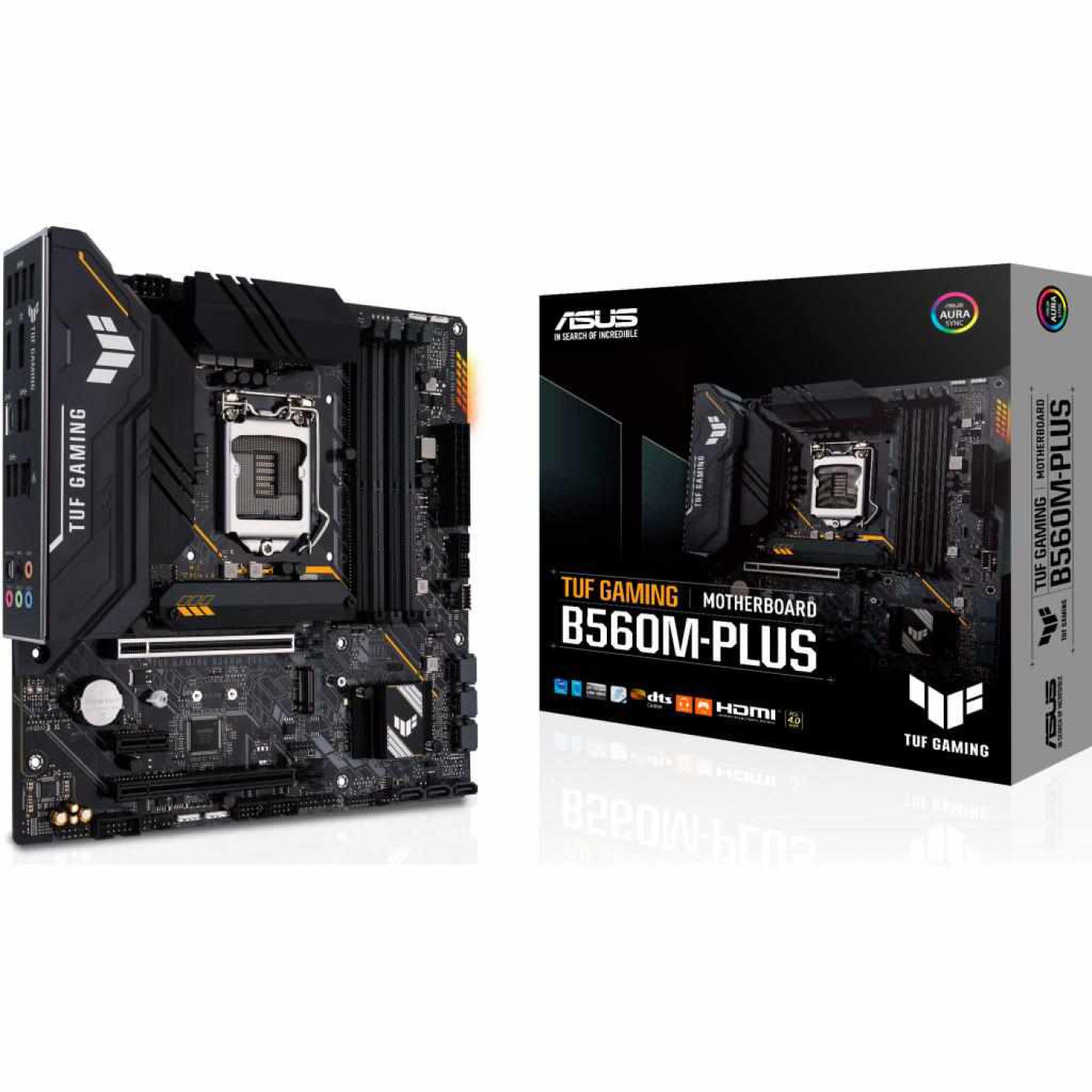 Материнська плата ASUS TUF Gaming B560M-Plus (TUF GAMING B560M-PLUS) (Socket 1200, Intel B560, Micro-ATX) Б/в
