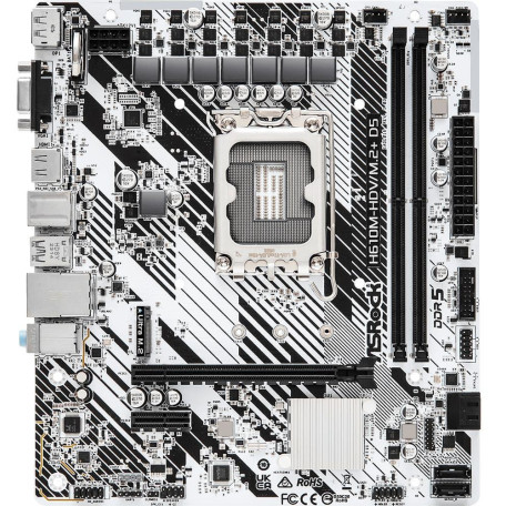 Материнська плата AsRock H610M-HDV/M.2+ D5 (H610M-HDV/M.2+ D5) (Socket 1700, Intel H610, Micro-ATX)
