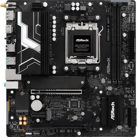 Материнська плата AsRock B850M-X WIFI R2.0 (B850M-X WIFI R2.0) (Socket AM5, AMD B850, Micro-ATX)