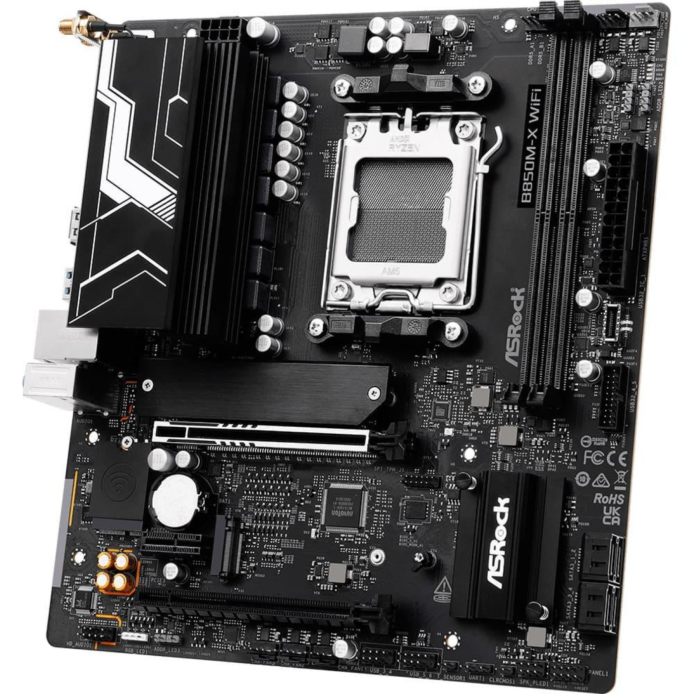 Материнська плата AsRock B850M-X WIFI R2.0 (B850M-X WIFI R2.0) (Socket AM5, AMD B850, Micro-ATX)