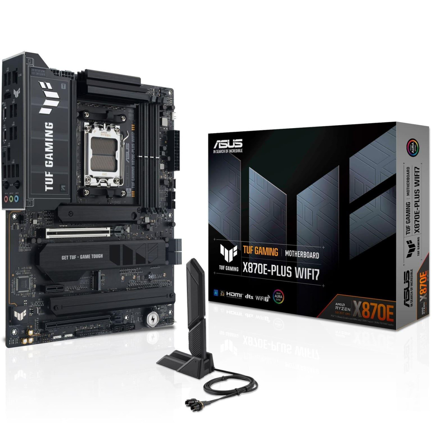 Материнська плата ASUS TUF GAMING X870E-PLUS WIFI7 (TUF GAMING X870E-PLUS WIFI7) (Socket AM5, AMD X870E, ATX) Б/в
