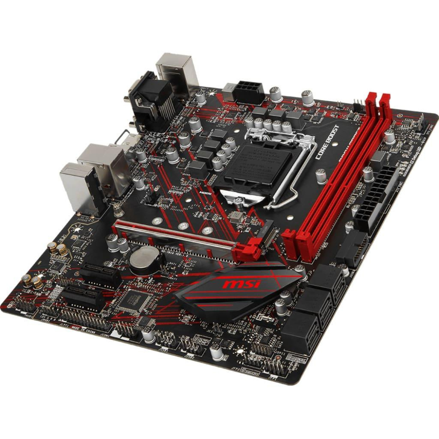 Материнская плата MSI B360M Gaming Plus B360M Gaming Plus) (Socket 1151 v2, Intel B360, Micro-ATX) Б/у