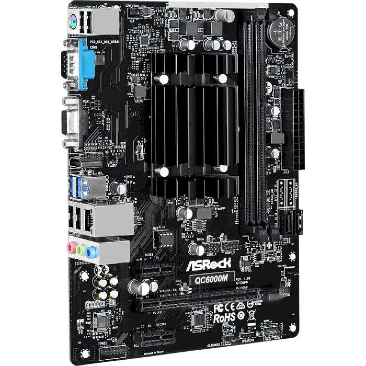 Материнская плата AsRock QC6000M (QC6000M) (Integrated CPU, Micro-ATX)