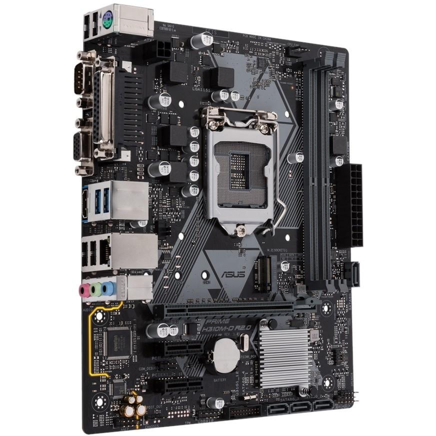 Материнська плата ASUS Prime H310M-D R2.0 (Prime H310M-D R2.0) (Socket 1151 v2, Intel H310, Micro-ATX) Б/в,U1