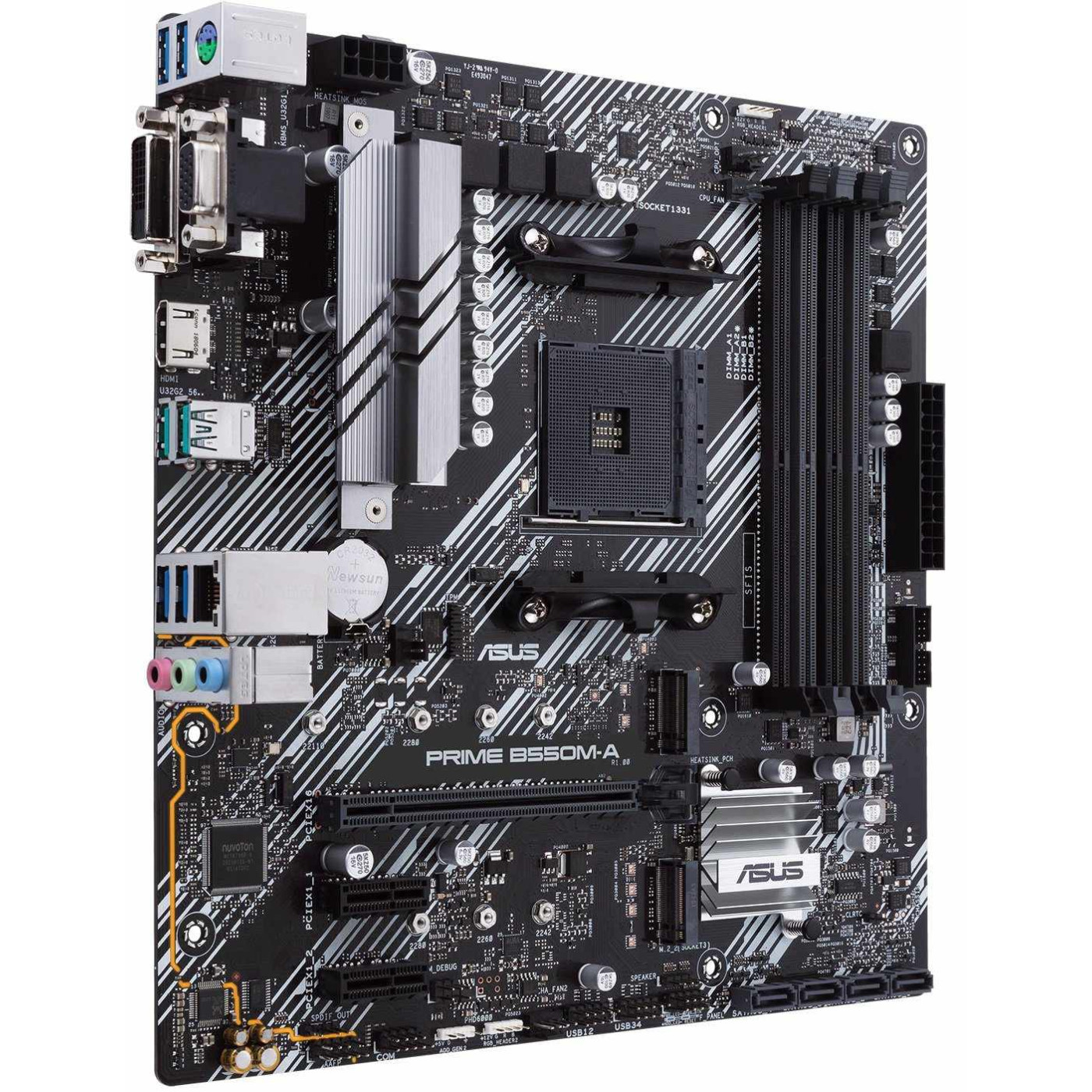 Материнская плата ASUS PRIME B550M-A/CSM (Prime B550M-A/CSM) (Socket AM4, AMD B550, Micro-ATX)