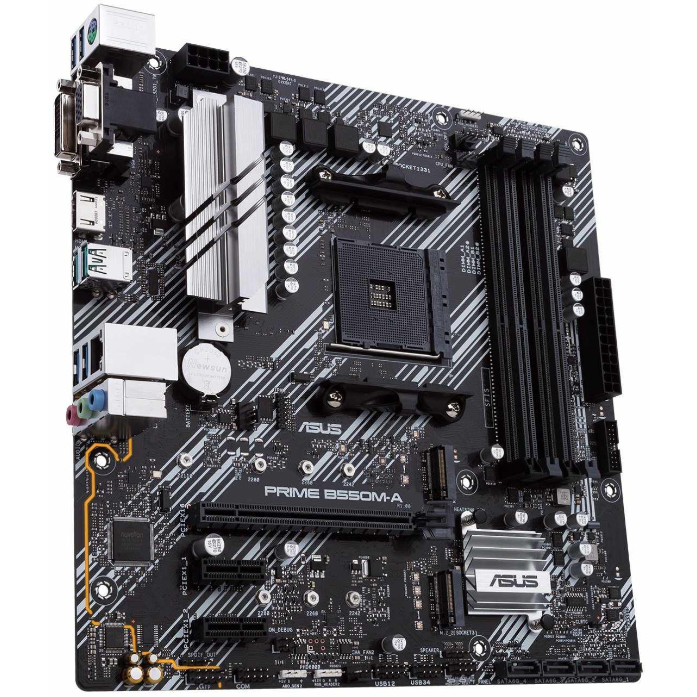 Материнская плата ASUS PRIME B550M-A/CSM (Prime B550M-A/CSM) (Socket AM4, AMD B550, Micro-ATX)