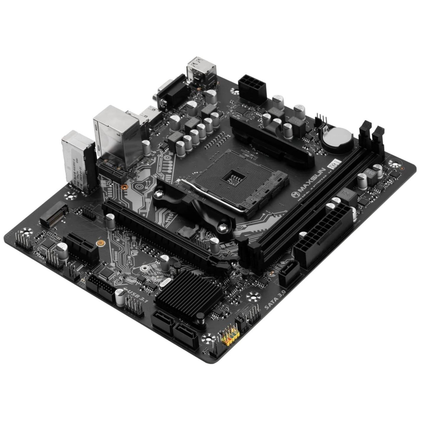 Материнська плата Maxsun Challenger A520M-K (MS-CHALLENGER A520M-K) (Socket AM4, AMD A520, Micro-ATX)