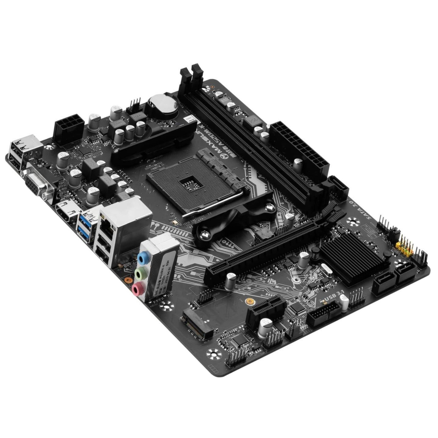 Материнська плата Maxsun Challenger A520M-K (MS-CHALLENGER A520M-K) (Socket AM4, AMD A520, Micro-ATX)