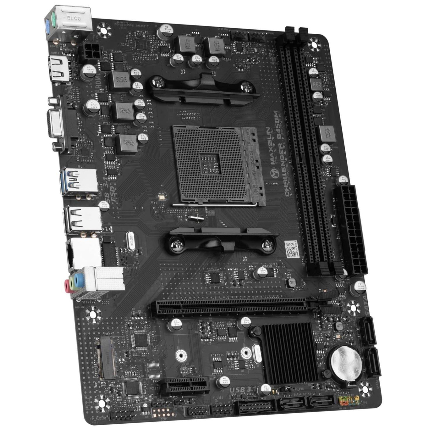 Материнська плата Maxsun Challenger B450M (MS-CHALLENGER B450M) (Socket AM4, AMD B450, Micro-ATX)