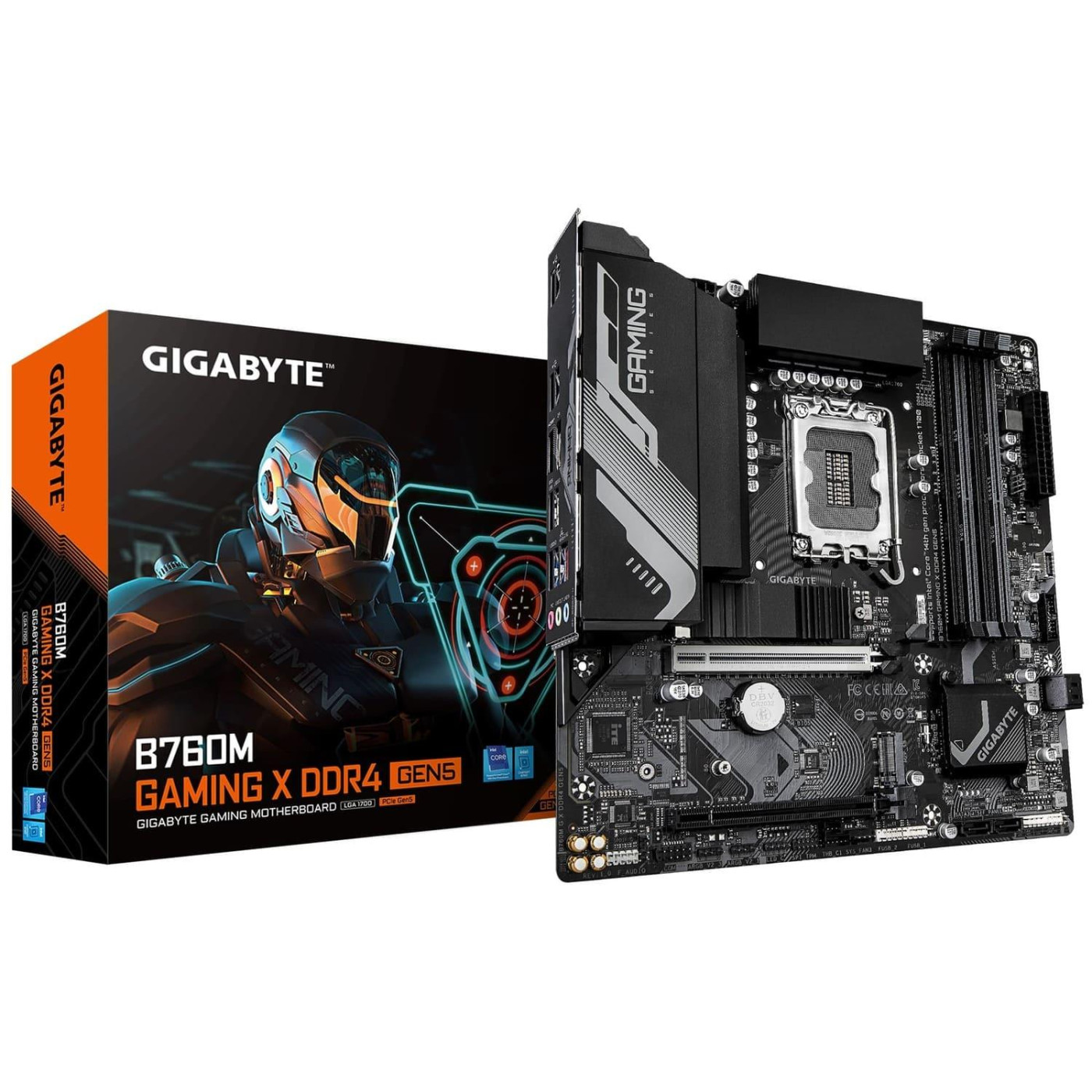 Материнська плата Gigabyte B760M GAMING X DDR4 GEN5 (B760M GAMING X DDR4 GEN5) (Socket 1700, Intel B760, Micro-ATX)
