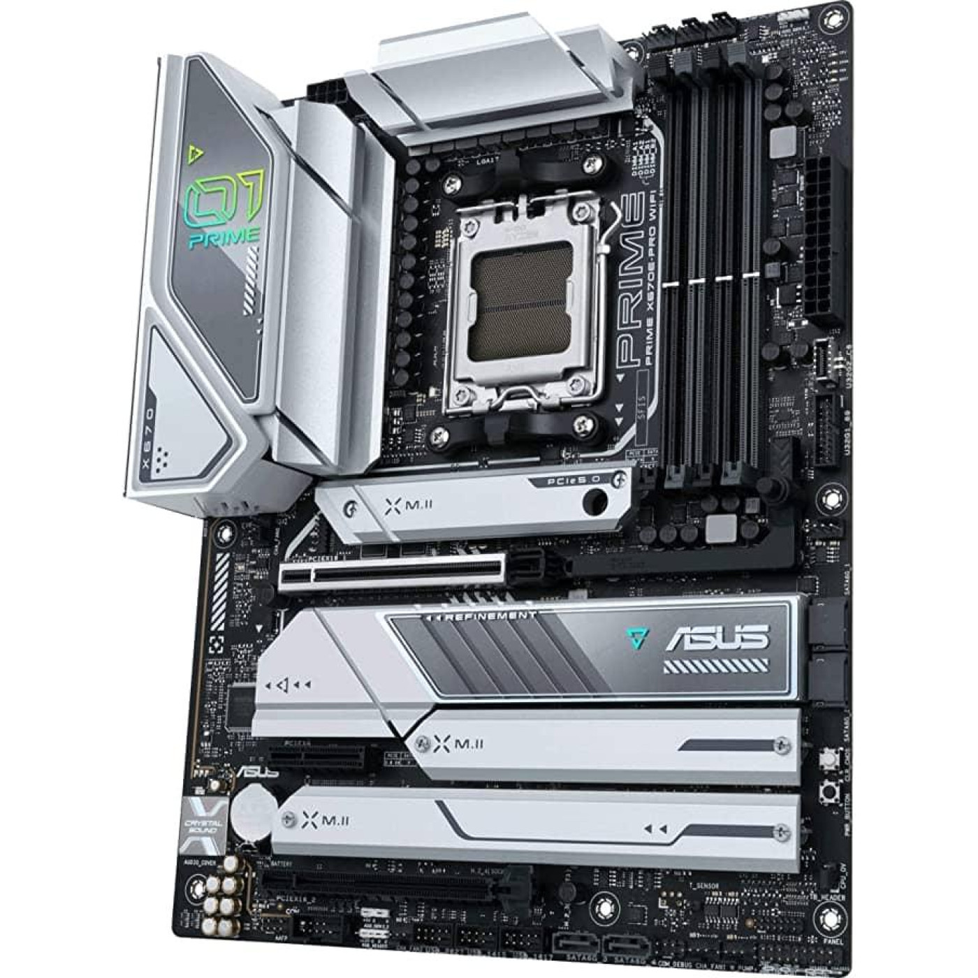 Материнська плата ASUS PRIME X670E-PRO WIFI (PRIME X670E-PRO WIFI) (Socket AM5, AMD X670, ATX) Б/в