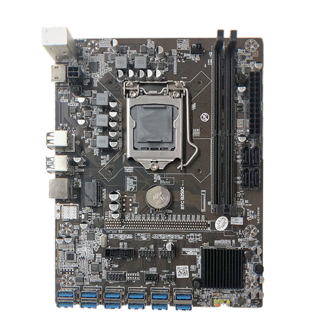 Материнская плата BTC B250 USB12 B250C) (Socket 1151, Intel B250, ATX) Б/у,U1