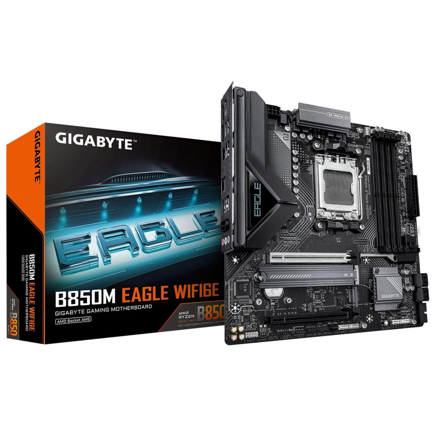 Материнська плата Gigabyte B850M EAGLE WIFI6E (B850M EAGLE WIFI6E) (Socket AM5, AMD B850, Micro-ATX)