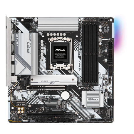 Материнська плата AsRock B760M Pro RS (B760M PRO RS) (Socket 1700, Intel B760, Micro-ATX) Б/в,U1