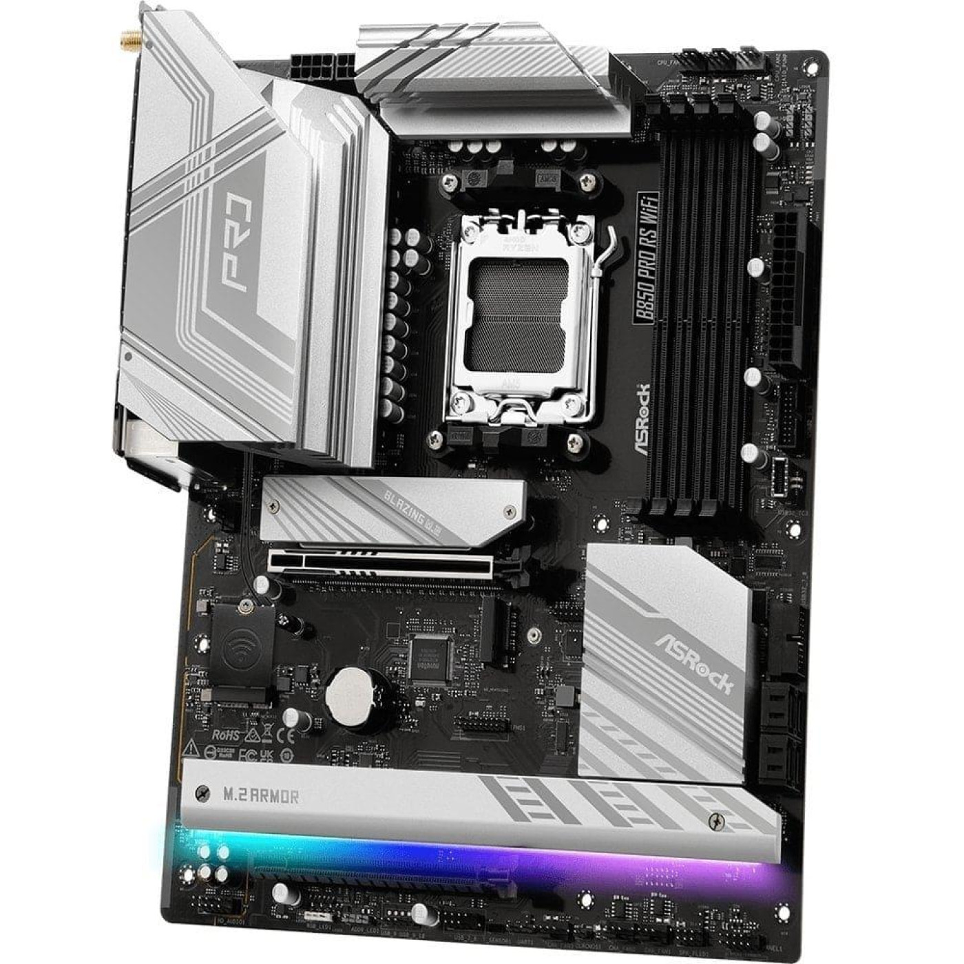 Материнська плата AsRock B850 PRO RS WIFI (B850 PRO RS WIFI) (Socket AM5, AMD B850, ATX)