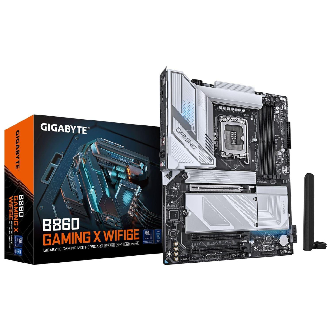 Материнська плата Gigabyte B860 GAMING X WIFI6E (B860 GAMING X WIFI6E) (Socket 1851, Intel B860, ATX)