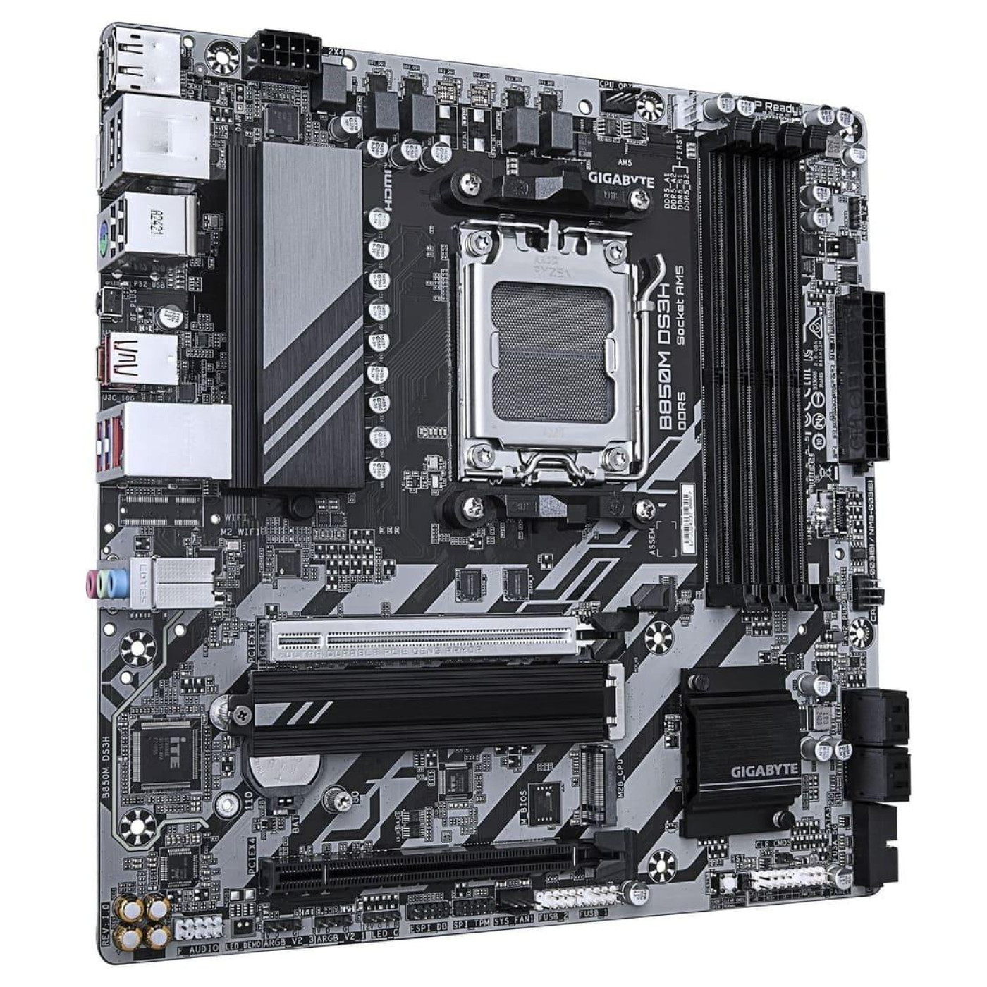 Материнская плата Gigabyte B850M DS3H (B850M DS3H) (Socket AM5, AMD B850, Micro-ATX)