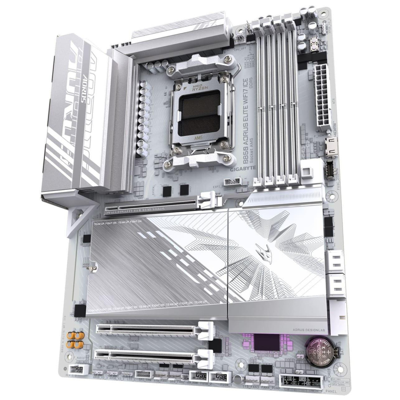 Материнська плата Gigabyte B850 AORUS ELITE WIFI7 ICE (B850 AORUS ELITE WIFI7 ICE) (Socket AM5, AMD B850, ATX)