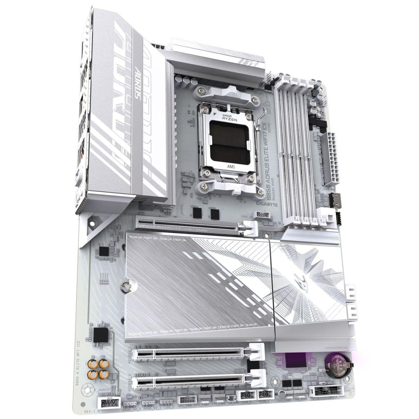 Материнська плата Gigabyte B850 AORUS ELITE WIFI7 ICE (B850 AORUS ELITE WIFI7 ICE) (Socket AM5, AMD B850, ATX)