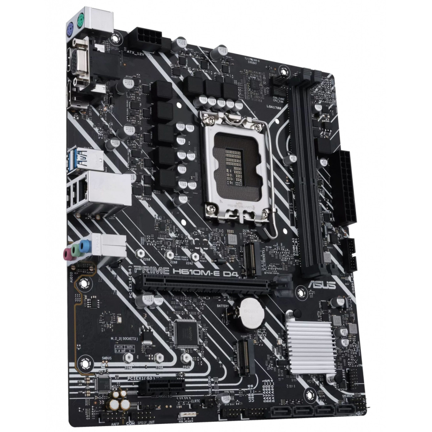 Материнская плата ASUS PRIME H610M-E D4 (PRIME H610M-E D4) (Socket 1700, Intel H610, Micro-ATX) Б/у