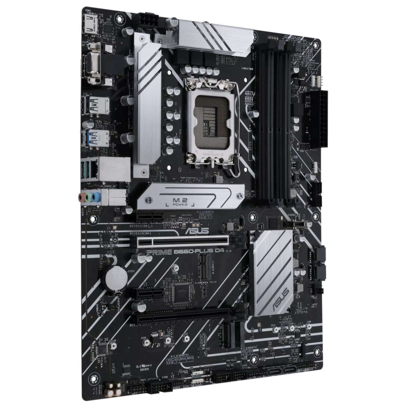 Материнська плата ASUS PRIME B660-PLUS D4 (PRIME B660-PLUS D4) (Socket 1700, Intel B660, ATX)