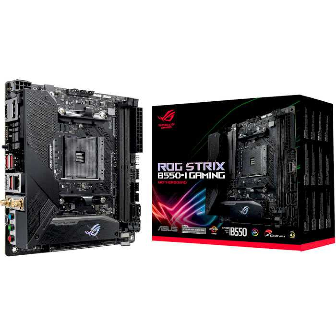 Материнська плата ASUS ROG STRIX B550-I Gaming (ROG Strix B550-I Gaming) (Socket AM4, AMD B550, Mini-ITX) Б/в