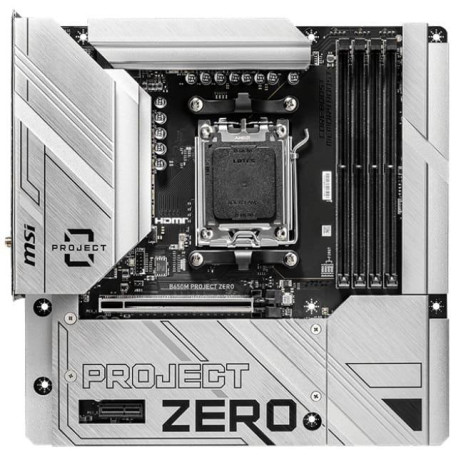 Материнська плата MSI B650M PROJECT ZERO (B650M PROJECT ZERO) (Socket AM5, AMD B650, Micro-ATX)
