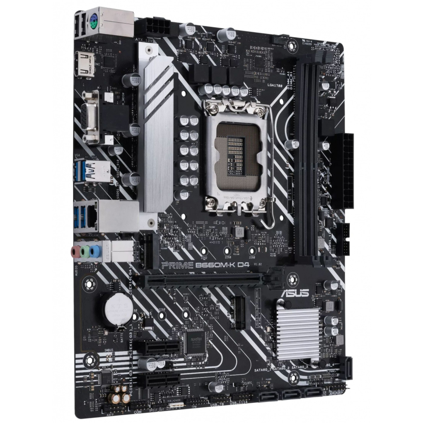 Материнская плата ASUS PRIME B660M-K D4 (PRIME B660M-K D4) (Socket 1700, Intel B660, Micro-ATX)