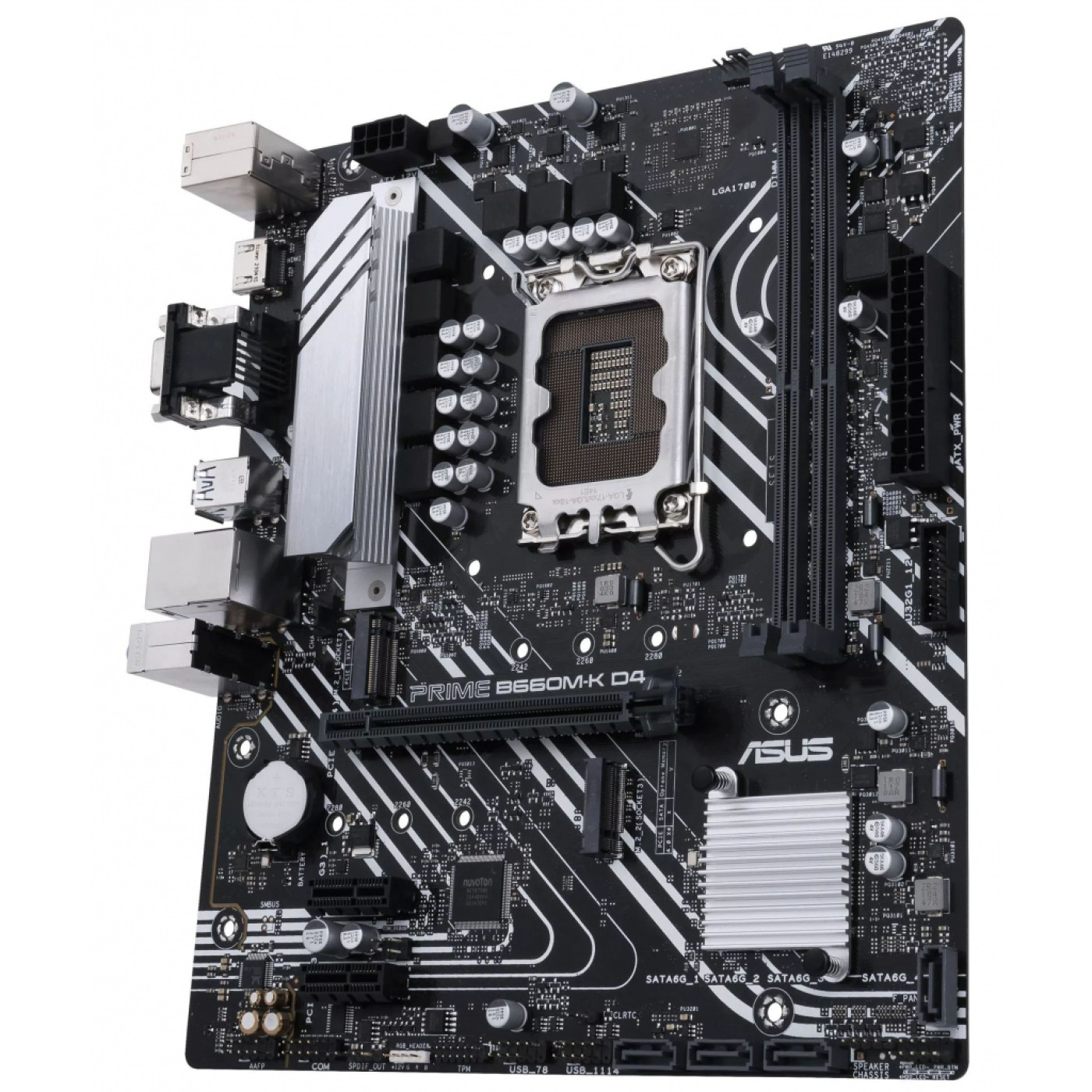 Материнская плата ASUS PRIME B660M-K D4 (PRIME B660M-K D4) (Socket 1700, Intel B660, Micro-ATX)