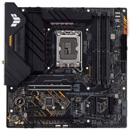 Материнська плата ASUS TUF Gaming B660M-PLUS WIFI D4 (TUF GAMING B660M-PLUS WIFI D4) (Socket 1700, Intel B660, Micro-ATX) Б/в