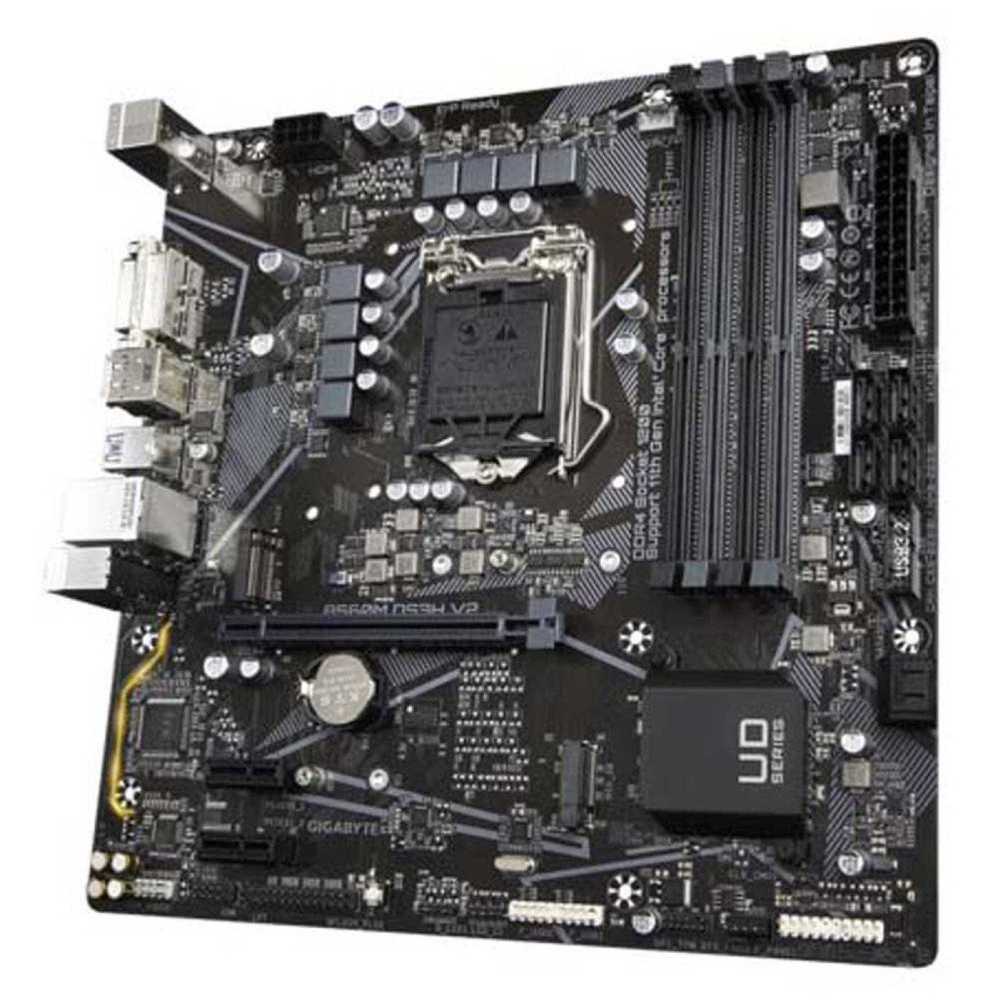 Материнская плата Gigabyte B560M DS3H V2 (B560M DS3H V2) (Socket 1200, Intel B560, Micro-ATX) Б/у,U1