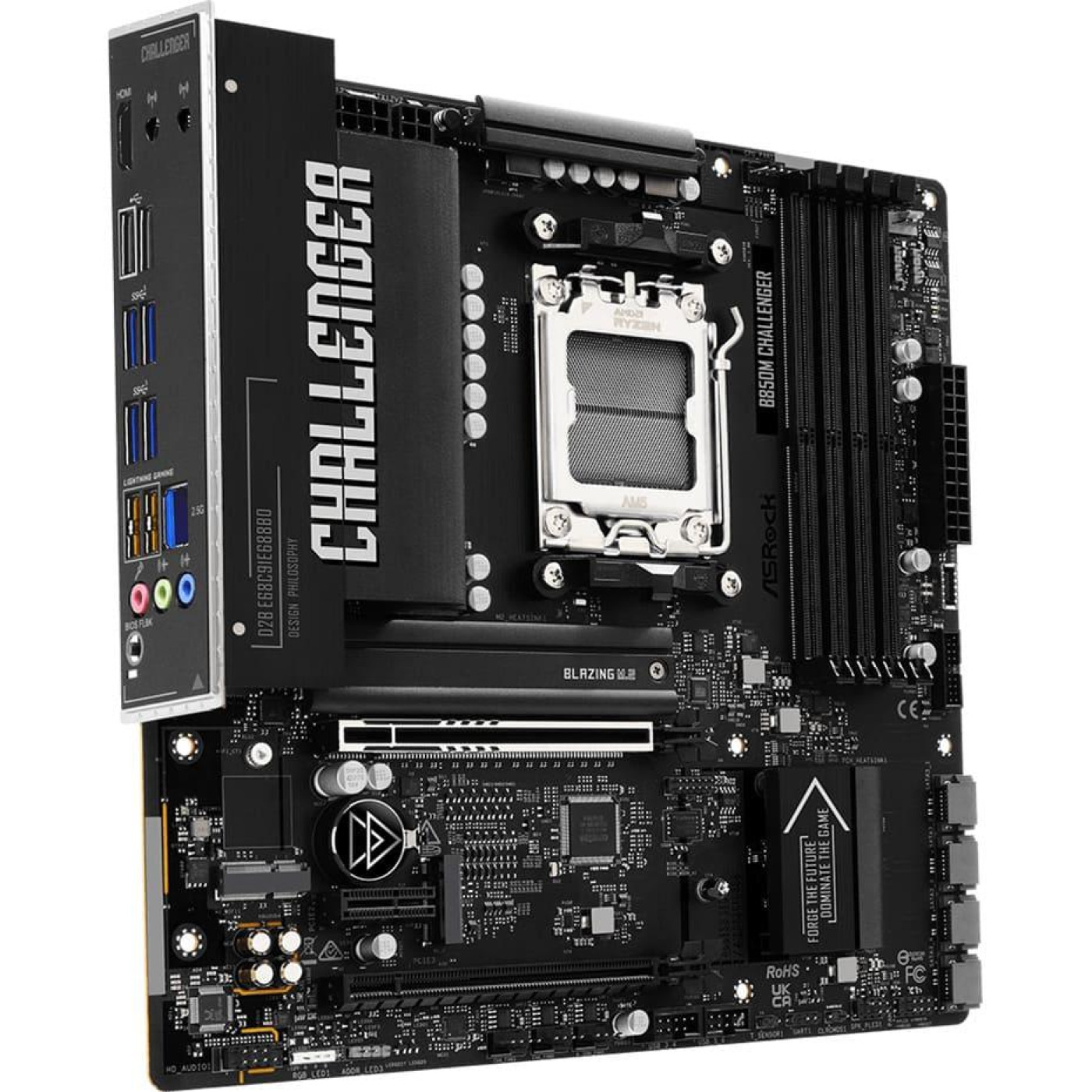 Материнська плата ASRock B850M CHALLENGER (B850M CHALLENGER) (Socket AM5, AMD B850, Micro-ATX)
