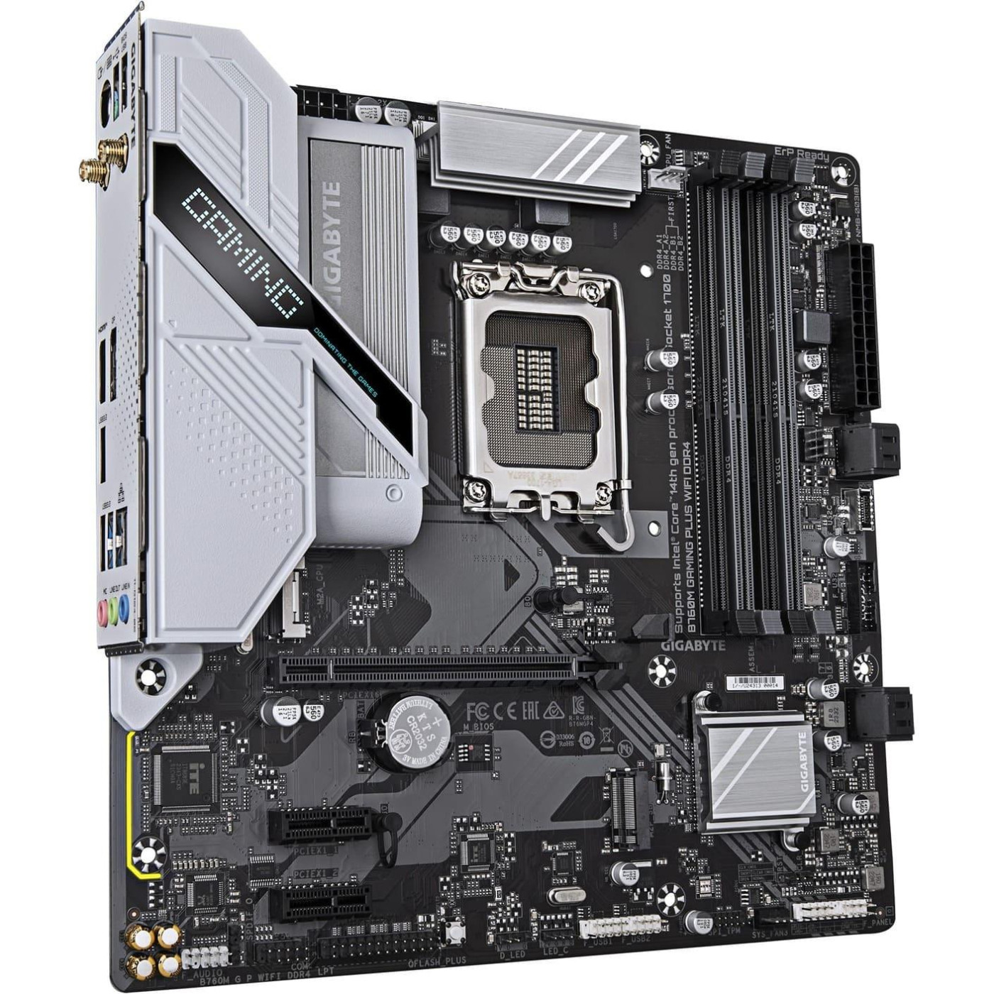 Материнская плата GIGABYTE B760M GAMING PLUS WIFI DDR4 (B760M GAMING PLUS WIFI DDR4) (Socket 1700, Intel B760, Micro-ATX)