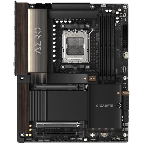 Материнська плата GIGABYTE X870E AERO X3D DARK WOOD (X870E AERO X3D DARK WOOD) (Socket AM5, AMD X870E, ATX)