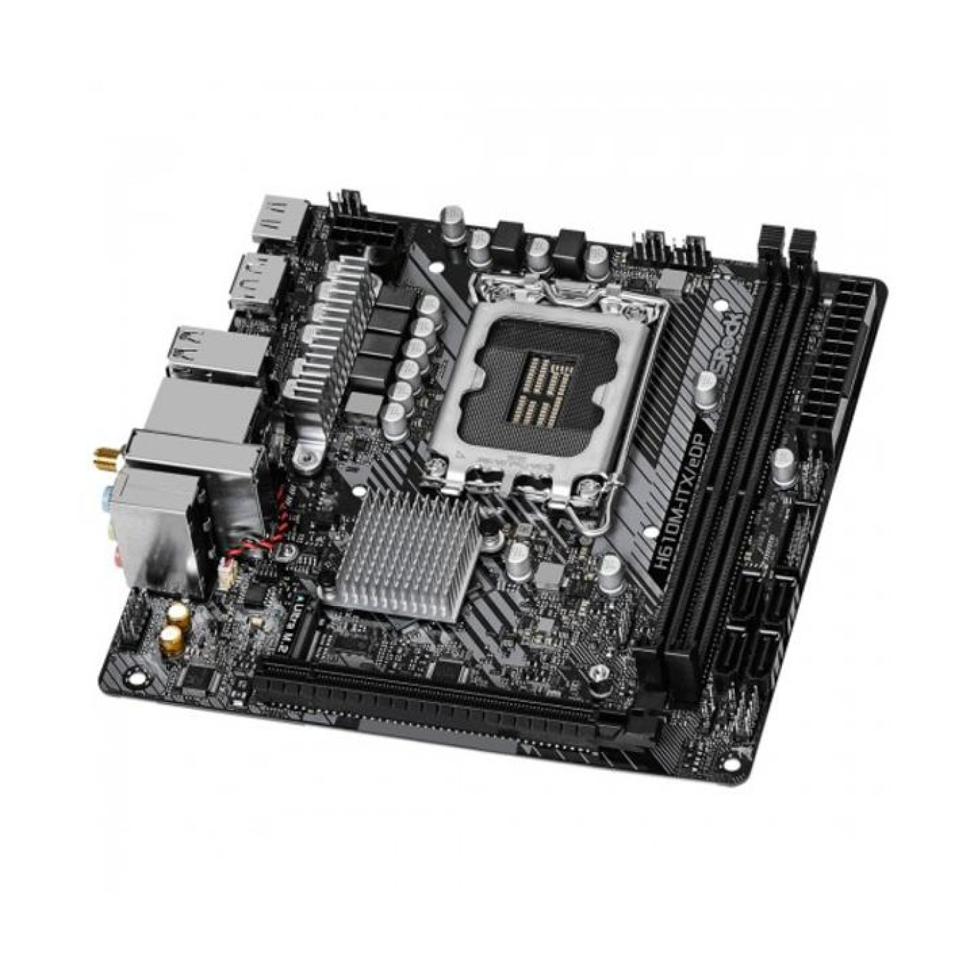 Материнська плата AsRock H610M-ITX/eDP (H610M-ITX/eDP) (Socket 1700, Intel H610, Mini-ITX)