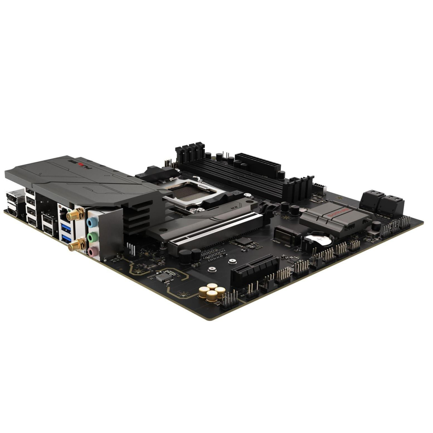 Материнская плата Sapphire PULSE B850M WIFI (52123-04-40G) (Socket AM5, AMD B850, Micro-ATX)