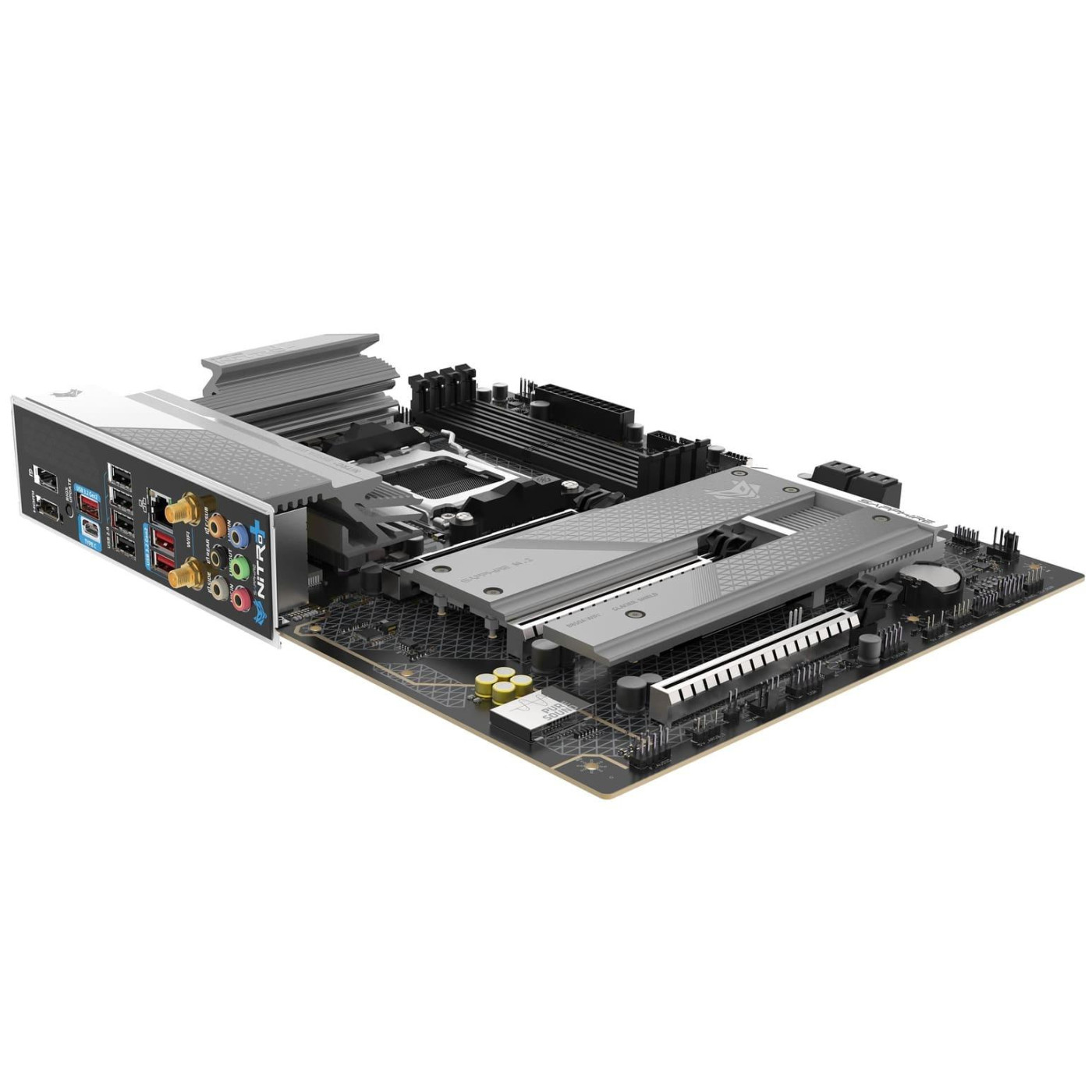 Материнская плата Sapphire NITRO+ B850A WIFI7 (52123-03-40G) (Socket AM5, AMD B850, ATX)