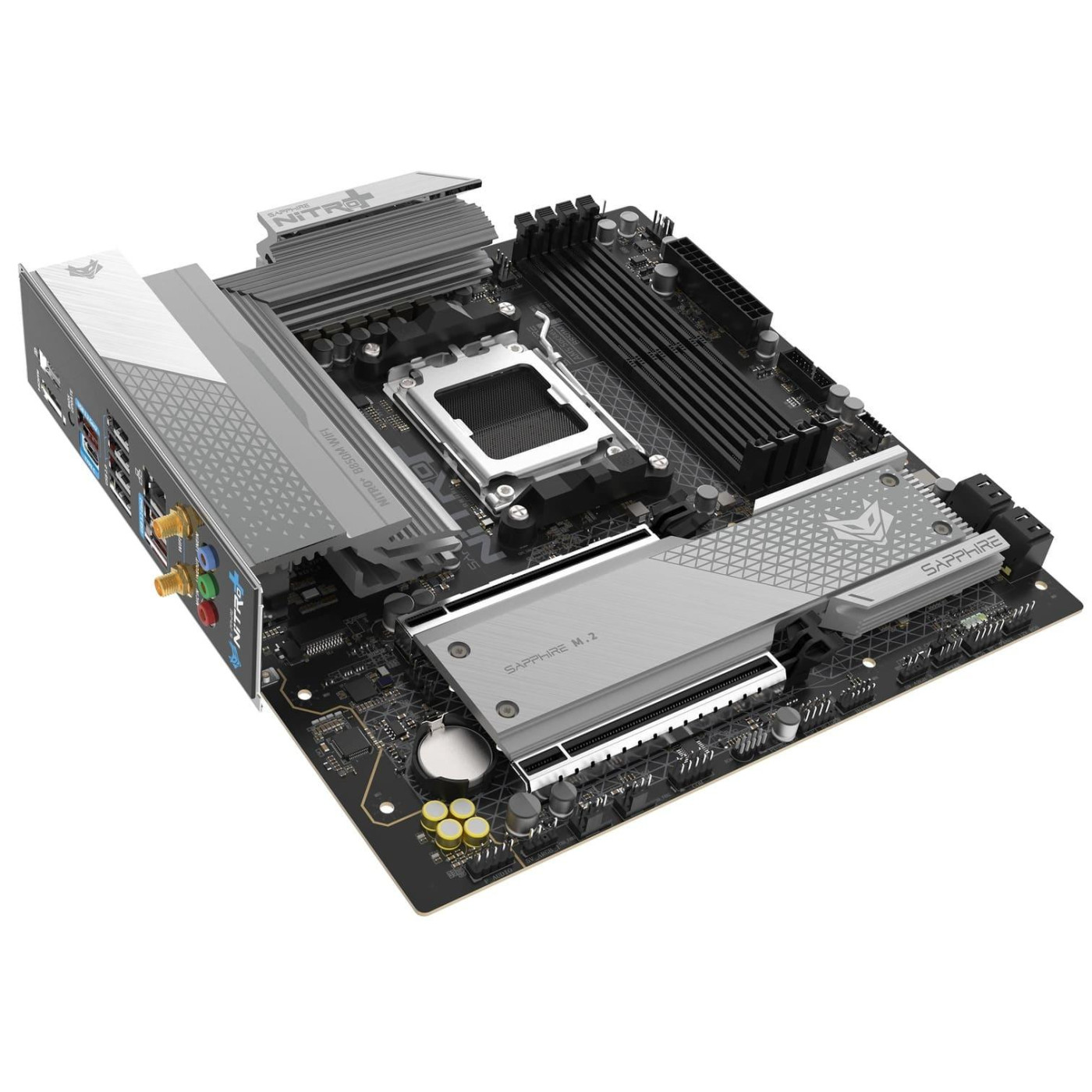 Материнская плата Sapphire NITRO+ B850M WIFI (52123-01-40G) (Socket AM5, AMD B850, Micro-ATX)