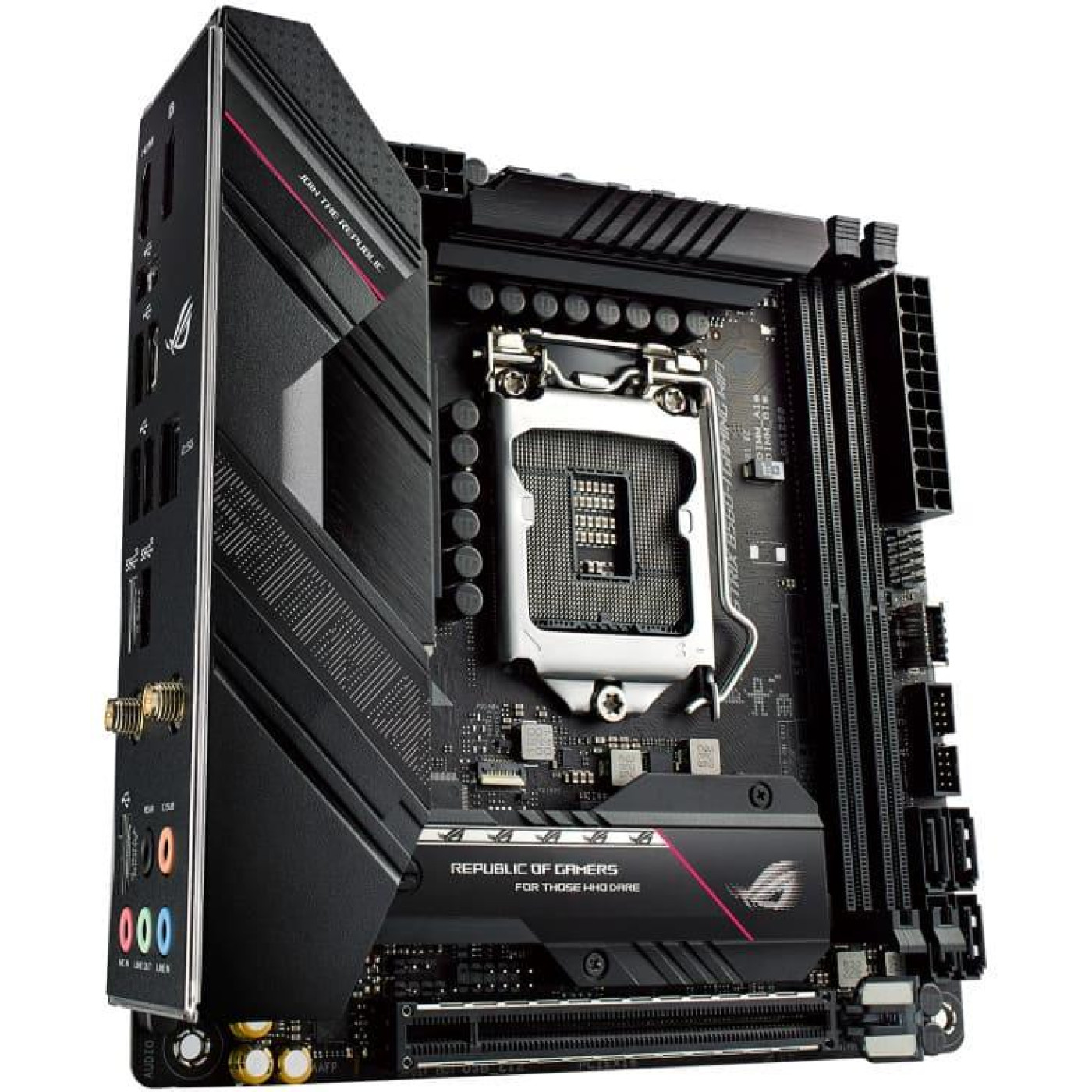 Материнская плата ASUS ROG Strix B560-I Gaming WiFi (ROG STRIX B560-I GAMING WIFI) (s1200, Intel B560, Mini-ITX)