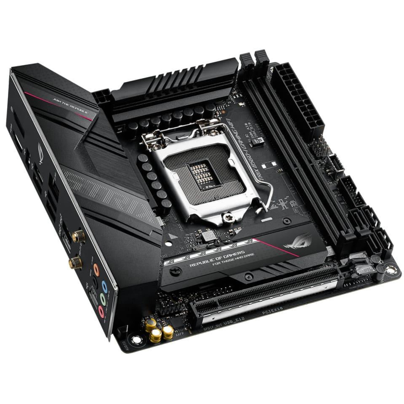 Материнская плата ASUS ROG Strix B560-I Gaming WiFi (ROG STRIX B560-I GAMING WIFI) (s1200, Intel B560, Mini-ITX)