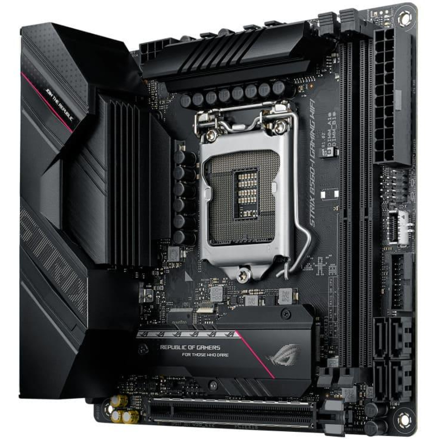 Материнская плата ASUS ROG Strix B560-I Gaming WiFi (ROG STRIX B560-I GAMING WIFI) (s1200, Intel B560, Mini-ITX)