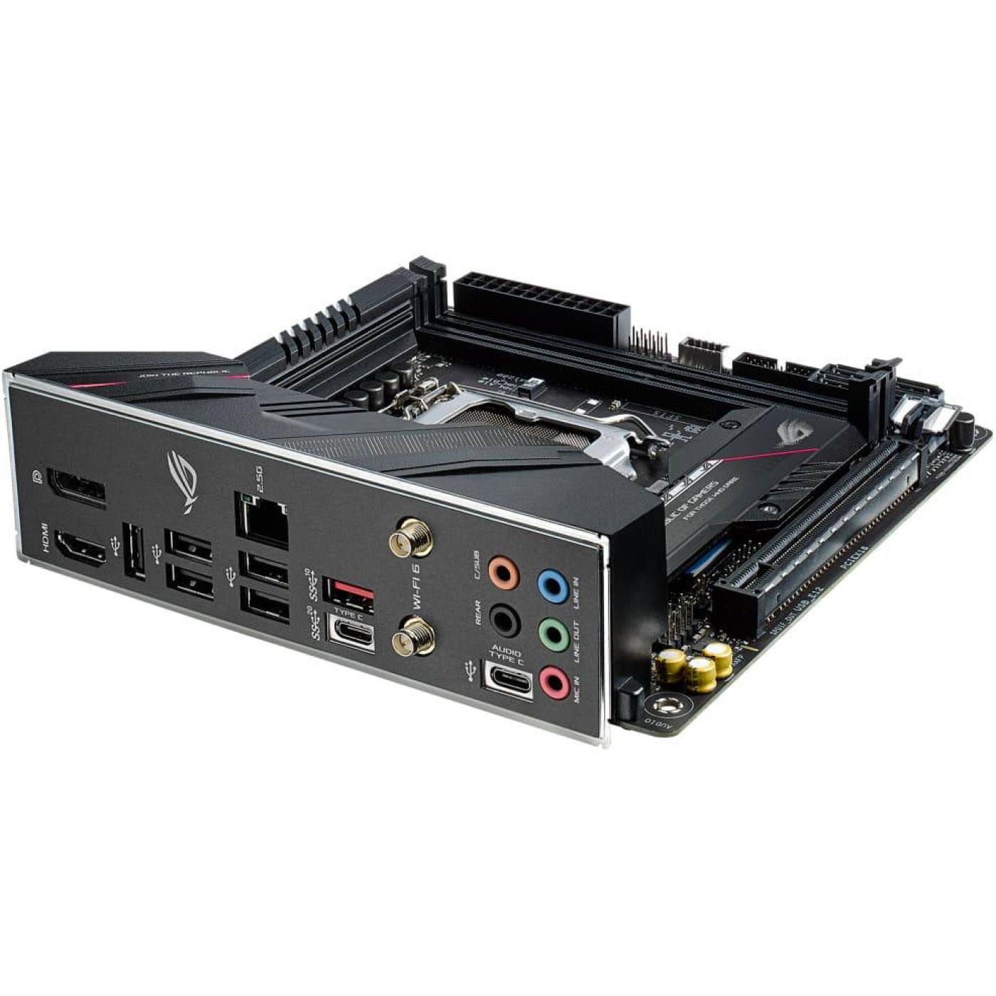 Материнская плата ASUS ROG Strix B560-I Gaming WiFi (ROG STRIX B560-I GAMING WIFI) (s1200, Intel B560, Mini-ITX)