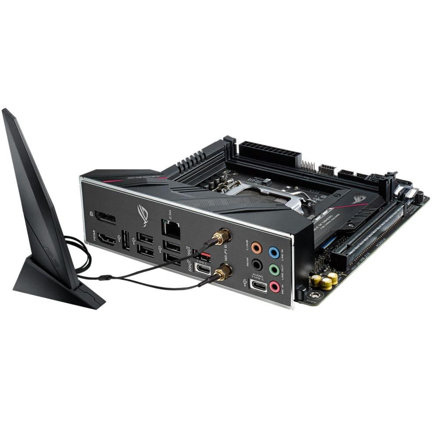 Материнская плата ASUS ROG Strix B560-I Gaming WiFi (ROG STRIX B560-I GAMING WIFI) (s1200, Intel B560, Mini-ITX)